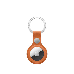 Apple AirTag FineWoven Key Ring - Fox Orange