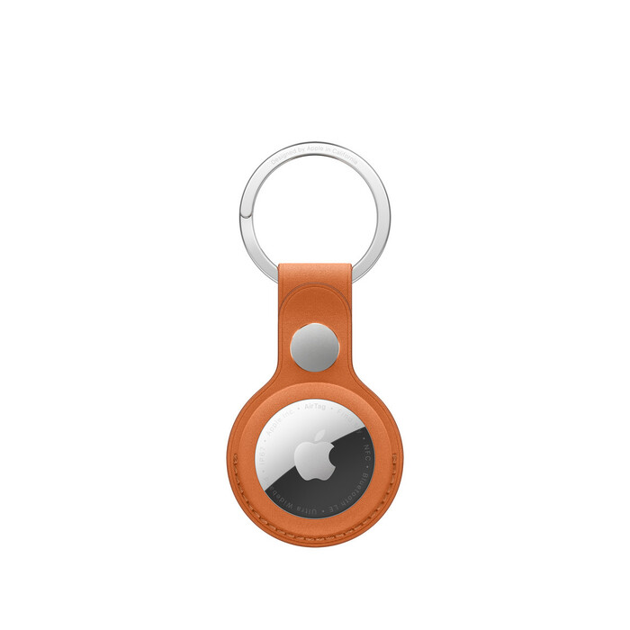 Apple AirTag FineWoven Key Ring - Fox Orange