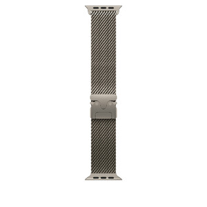 Apple Watch 49mm Loop: Natural Titanium Milanese Loop - Large