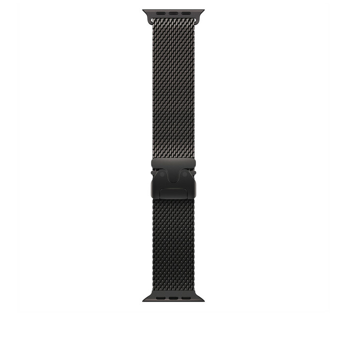 Apple Watch 49mm Loop: Black Titanium Milanese Loop - Small