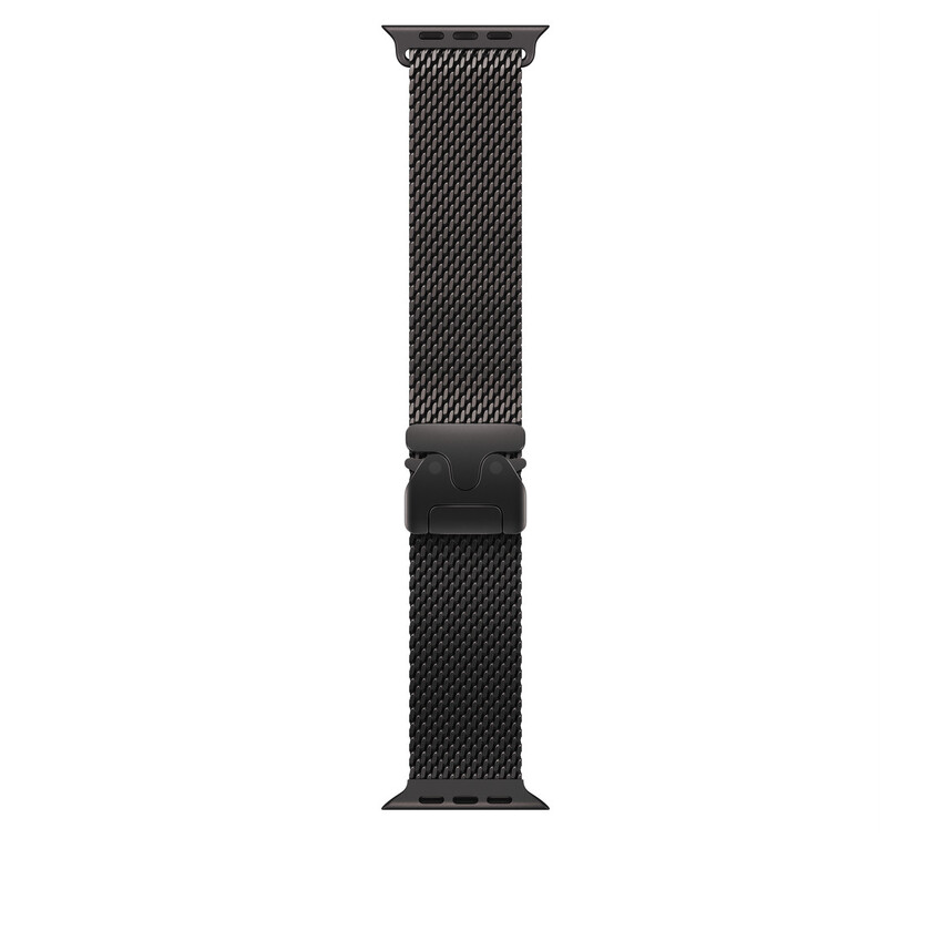 Apple Watch 49mm Loop: Black Titanium Milanese Loop - Large