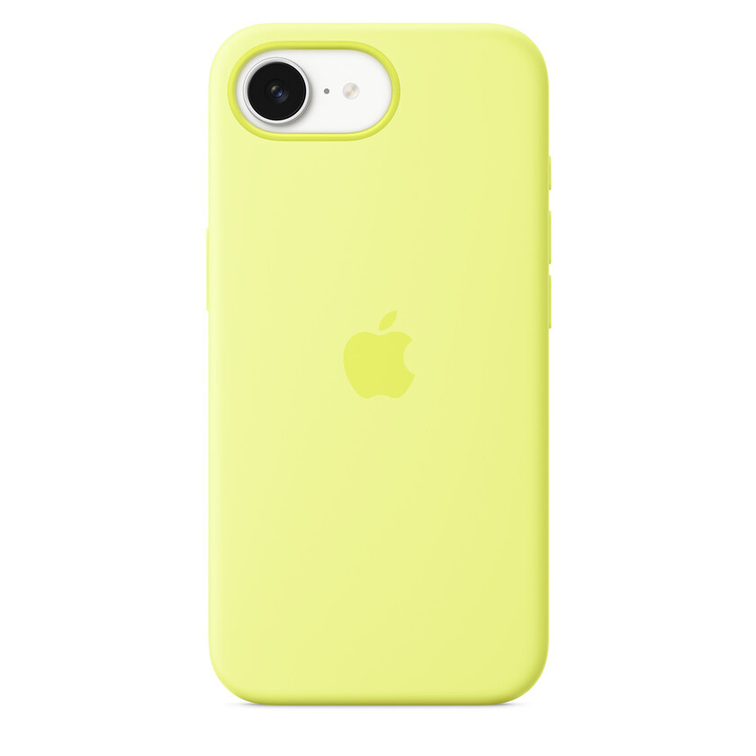 Apple iPhone 16e Silicone Case – Neon Yellow - SEASONAL