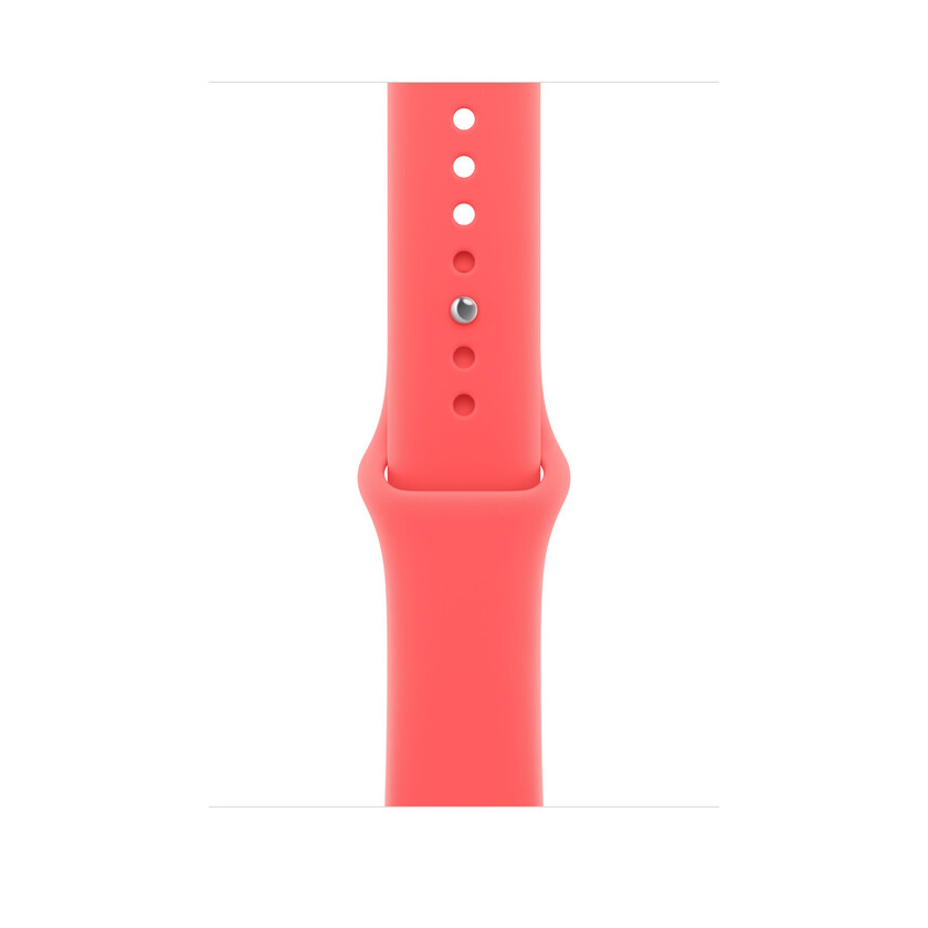 Apple Watch 46mm Sport Band: Bright Guava Sport Band - M/L (SEASONAL)