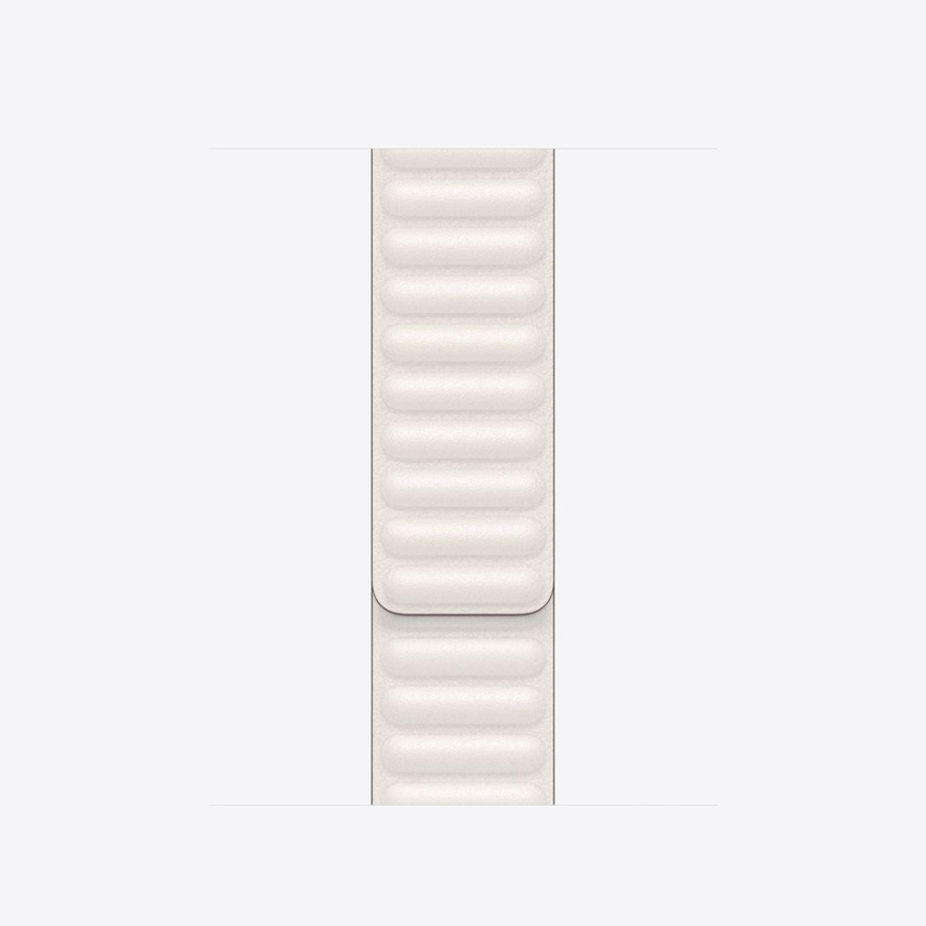 Apple Watch 40mm Band Chalk Leather Link Small