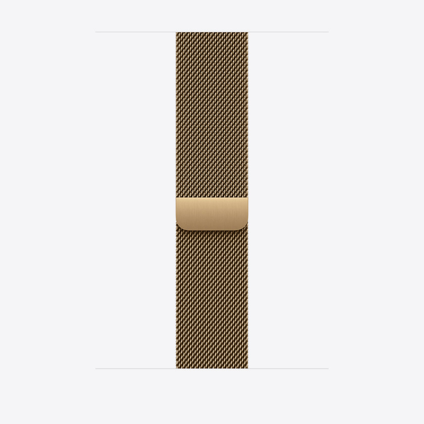 Apple Watch 46mm Milanese Loop: Radiant Gold Milanese Loop - M/L