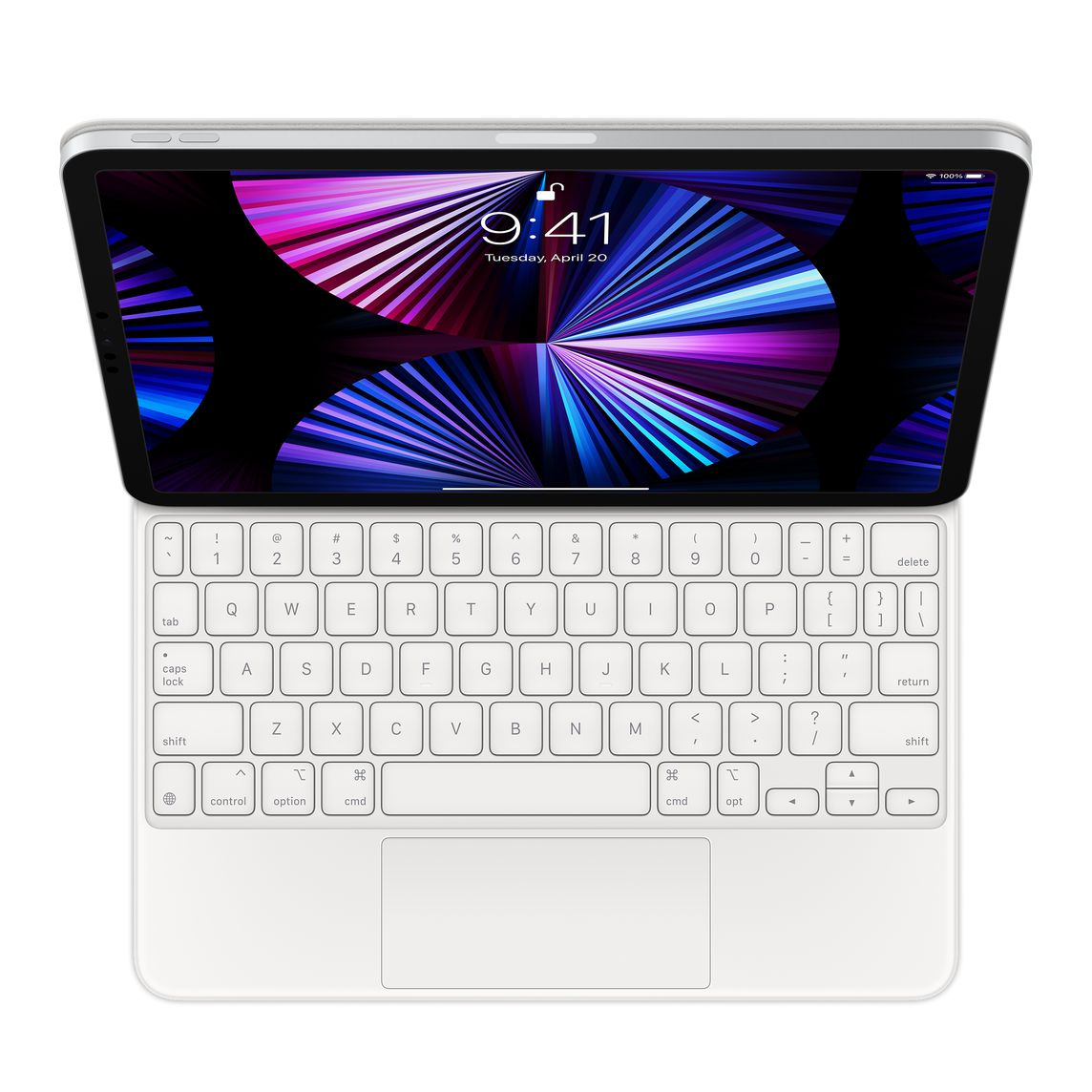 Magic Keyboard за iPad Pro 11" (3rd gen.) и iPad Air 4 / 5 M2 - US English White