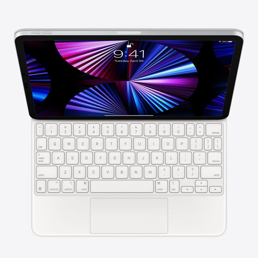 Magic Keyboard за iPad Pro 11" (3rd gen.) и iPad Air 4 / 5 M2 - US English White
