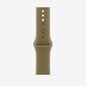 Apple Watch 46mm Sport Band: Olive Sport Band - S/M