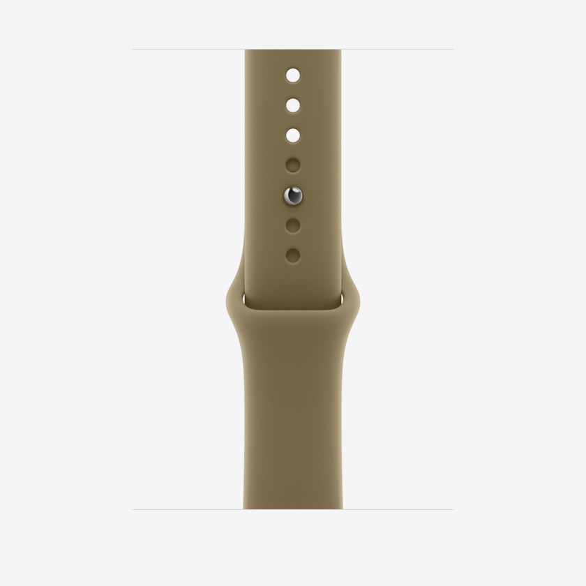 Apple Watch 46mm Sport Band: Olive Sport Band - M/L