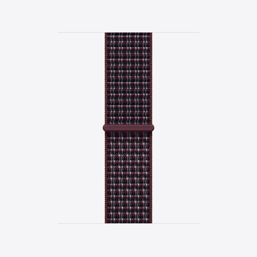 Apple Watch 40mm Sport Loop: Burgundy Plaid Sport Loop