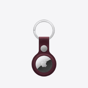 Apple AirTag FineWoven Key Ring – Burgundy