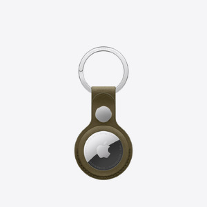 Apple AirTag FineWoven Key Ring – Dark Olive
