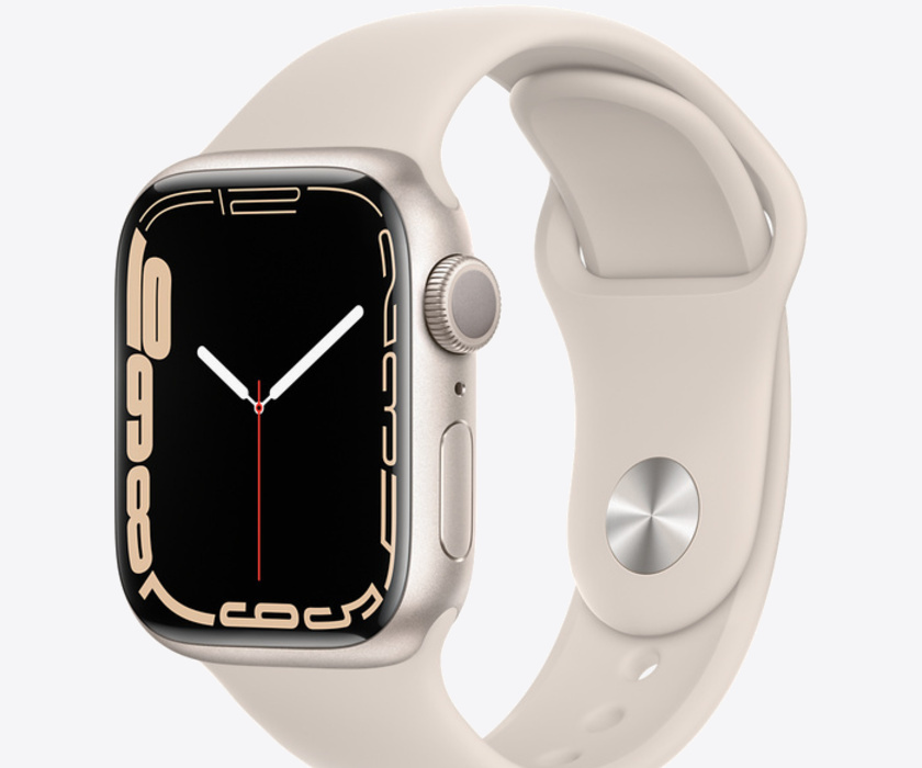 Apple Watch Series 7, Starlight Aluminum Case with Starlight Sport Band 41mm, GPS