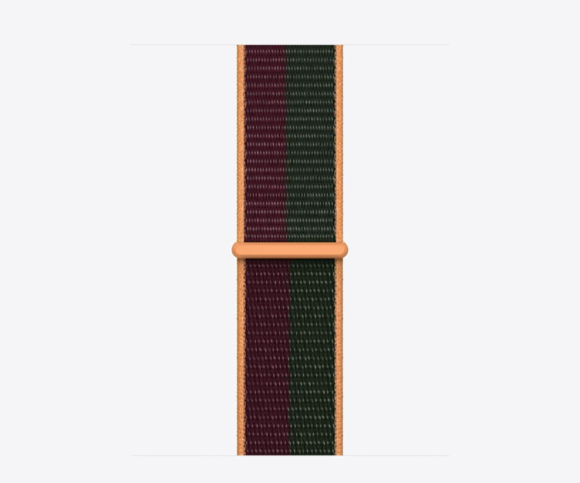 Apple Watch Dark Cherry/Forest Green Sport Loop Regular 41mm