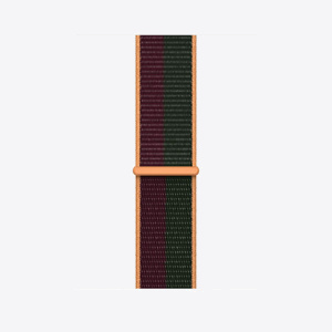 Apple Watch Dark Cherry/Forest Green Sport Loop Regular 45mm