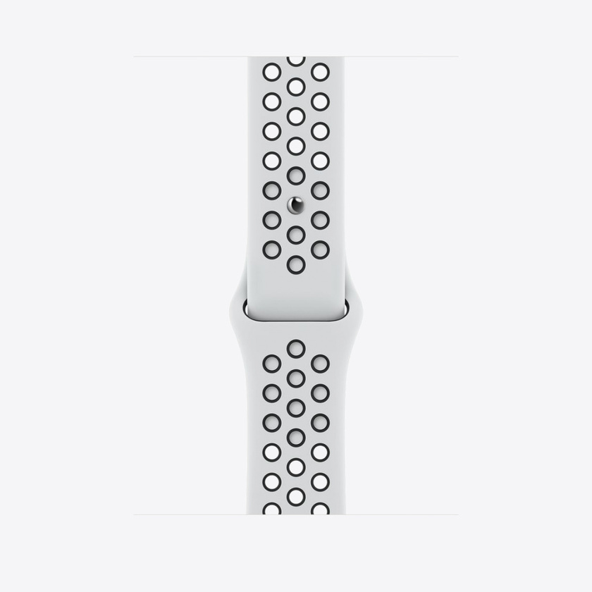 Apple Watch Nike Pure Platinum/Black Sport Band Regular 45mm