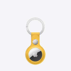 Apple AirTag Leather Key Ring Meyer Lemon (Seasonal Summer 2021)