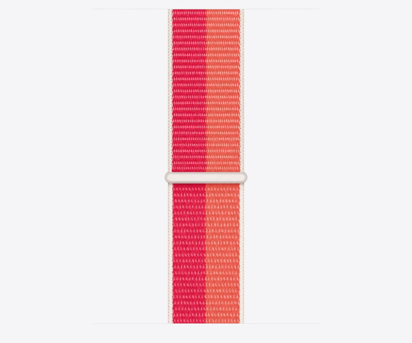 Apple Watch 45mm Band: Nectarine/Peony Sport Loop (Seasonal Spring 2022)