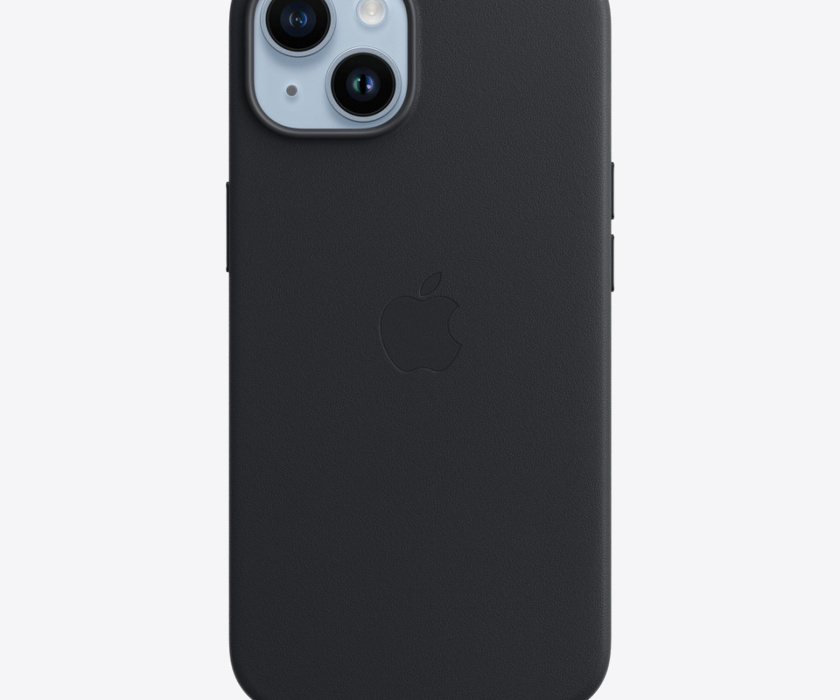 Apple iPhone 14 Leather Case with MagSafe - Midnight