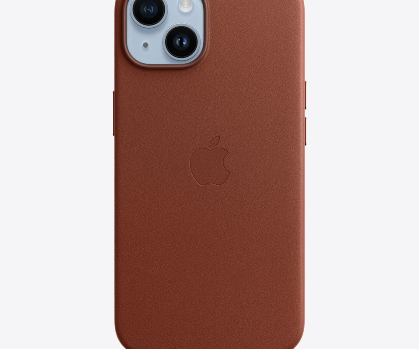 Apple iPhone 14 Leather Case with MagSafe - Umber