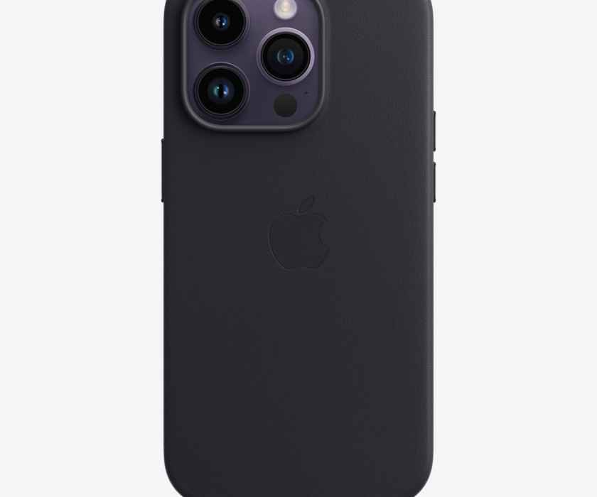 Apple iPhone 14 Pro Leather Case with MagSafe - Midnight