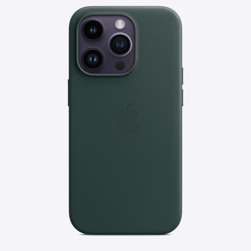 Apple iPhone 14 Pro Leather Case with MagSafe - Forest Green