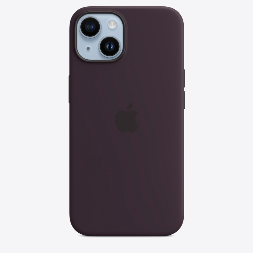 Apple iPhone 14 Silicone Case with MagSafe - Elderberry (SEASONAL 2022 Fall)