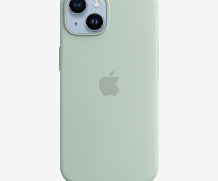 Apple iPhone 14 Silicone Case with MagSafe - Succulent (SEASONAL 2022 Fall)