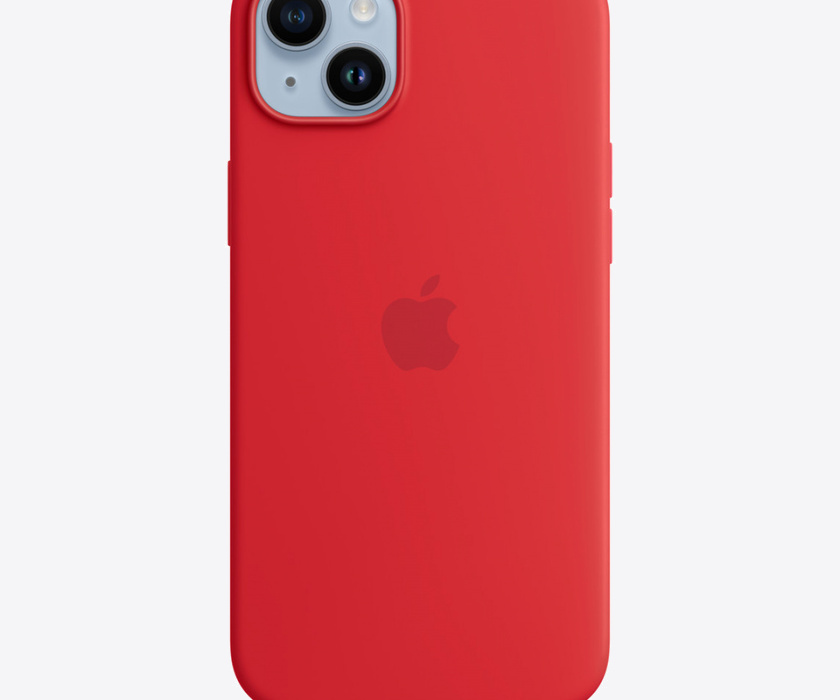 Apple iPhone 14 Plus Silicone Case with MagSafe - Red