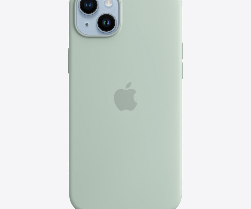 Apple iPhone 14 Plus Silicone Case with MagSafe - Succulent (SEASONAL 2022 Fall)