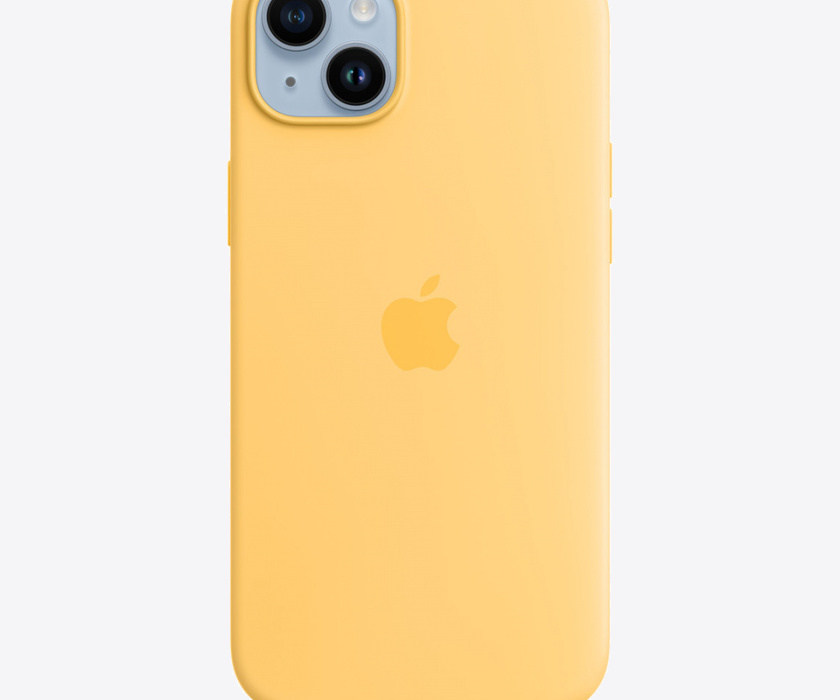 Apple iPhone 14 Plus Silicone Case with MagSafe - Sunglow (SEASONAL 2022 Fall)