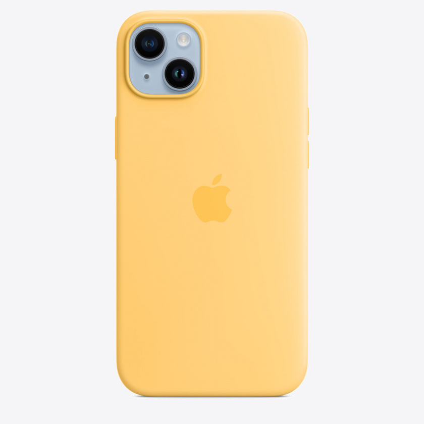 Apple iPhone 14 Plus Silicone Case with MagSafe - Sunglow (SEASONAL 2022 Fall)