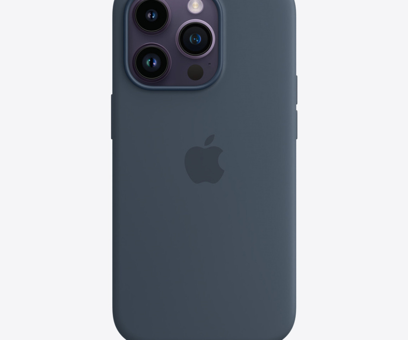 Apple iPhone 14 Pro Silicone Case with MagSafe - Storm Blue