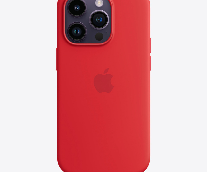 Apple iPhone 14 Pro Silicone Case with MagSafe - Red