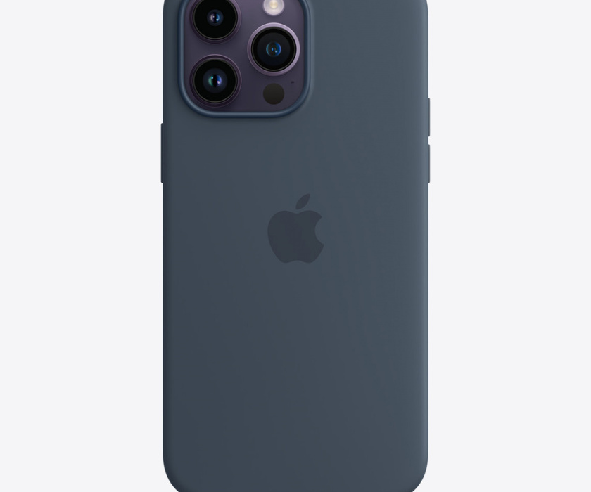 Apple iPhone 14 Pro Max Silicone Case with MagSafe - Storm Blue