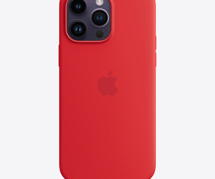 Apple iPhone 14 Pro Max Silicone Case with MagSafe - Red