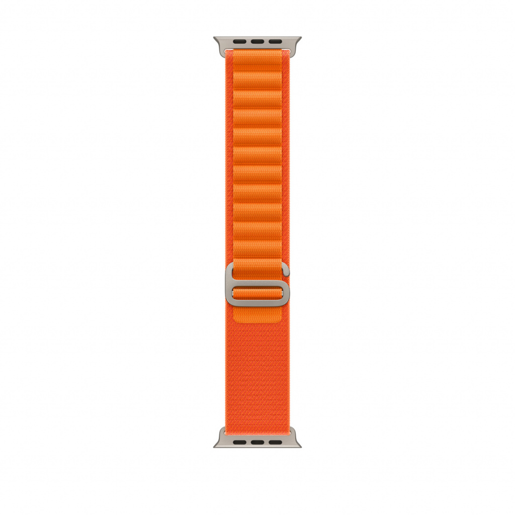 Apple Watch 49mm Band: Orange Alpine Loop - Medium
