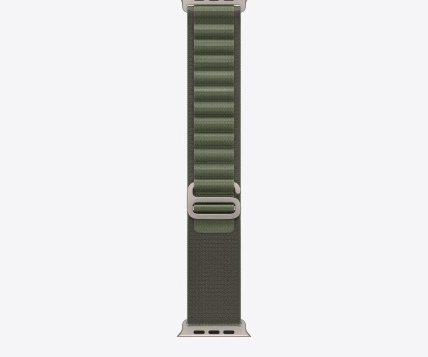 Apple Watch 49mm Band: Green Alpine Loop - Large