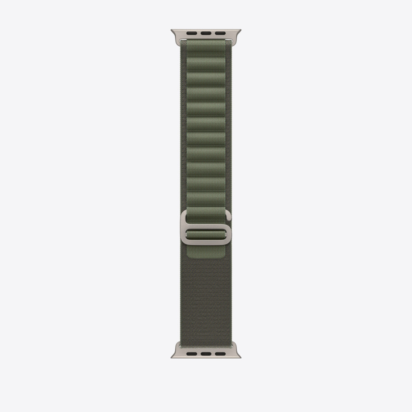 Apple Watch 49mm Band: Green Alpine Loop - Large