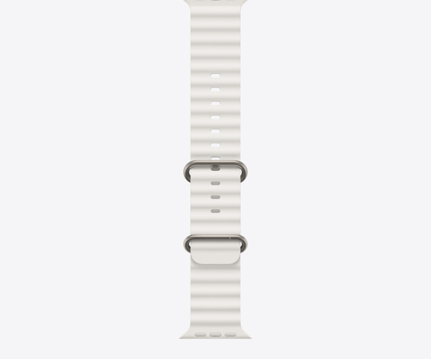 Apple Watch 49mm Band: White Ocean Band