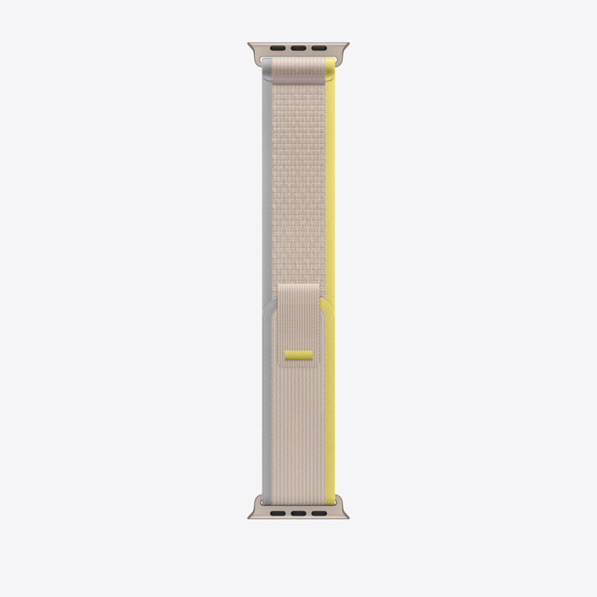 Apple Watch 49mm Band: Yellow/Beige Trail Loop - S/M