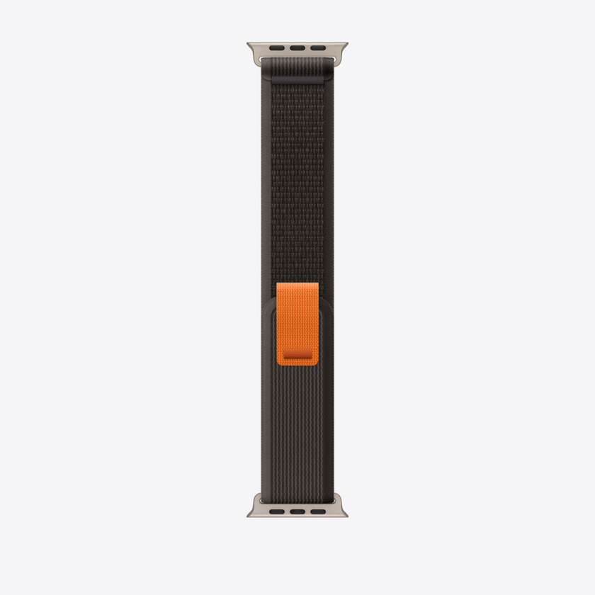 Apple Watch 49mm Band: Black/Gray Trail Loop - S/M