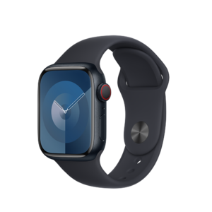 Apple Watch Series 9 Cellular 41mm Midnight Alu Case w Midnight Sport Band - S/M