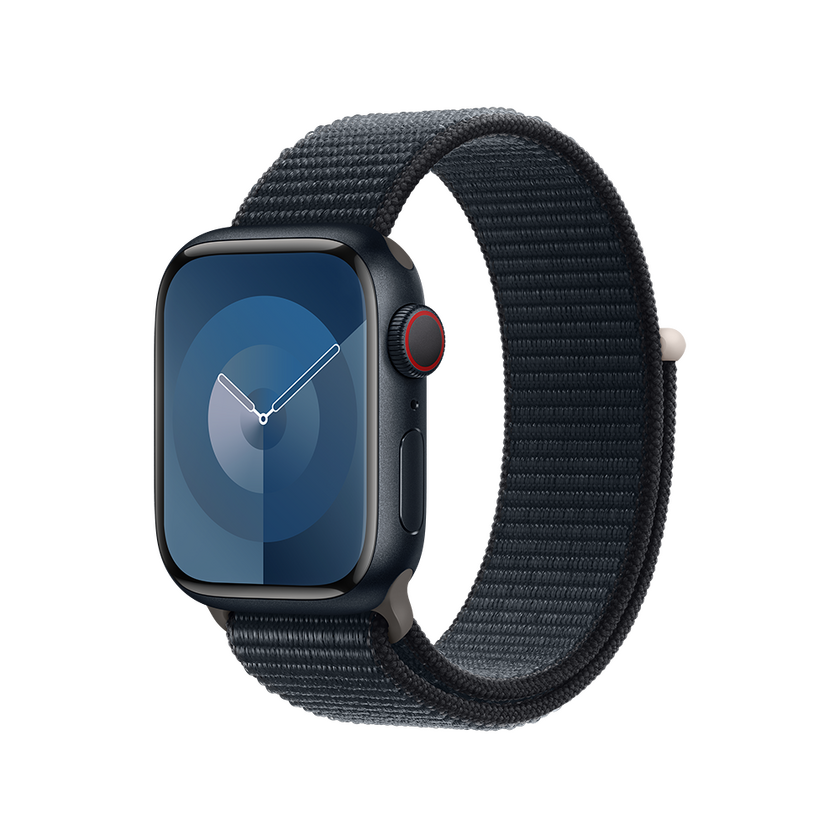 Apple Watch Series 9 Cellular 41mm Midnight Alu Case w Midnight Sport Loop