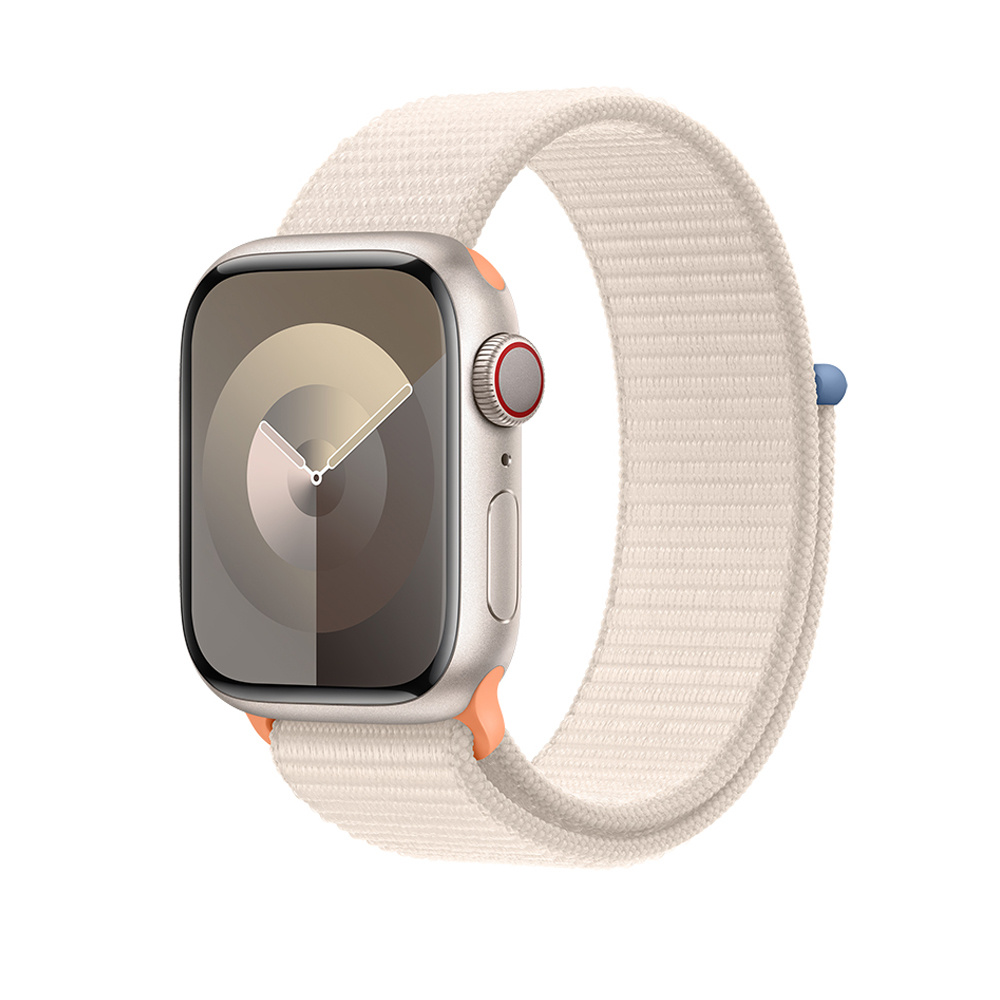 Apple Watch Series 9 Cellular 45mm Starlight Alu Case w Starlight Sport Loop