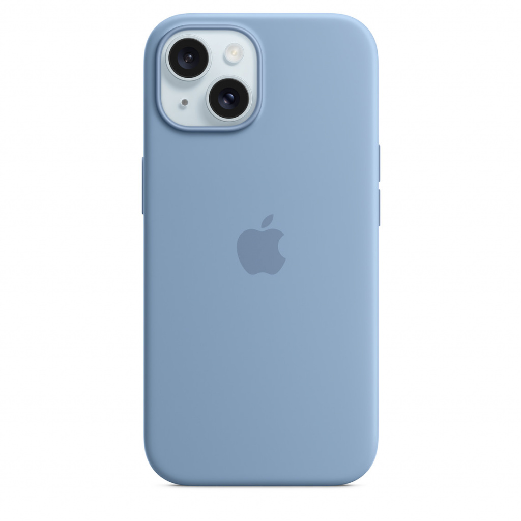 Apple iPhone 15 Silicone Case w MagSafe - Winter Blue