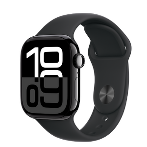 Apple Watch Series 10 Cellular 42mm Jet Black Alu Case with Ink Sport Loop