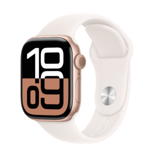 Apple Watch S10 Cellular 42mm Rose Gold Alu Case with Light Blush Sport Band - S/M