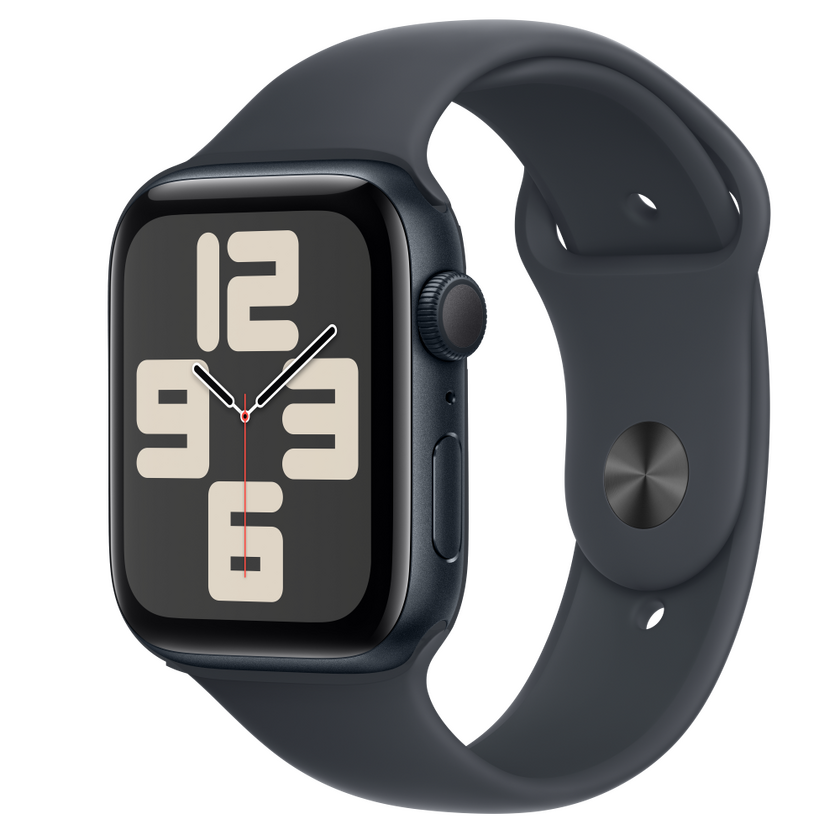 Apple Watch SE2 v3 GPS 44mm Midnight Alu Case with Midnight Sport Band - S/M