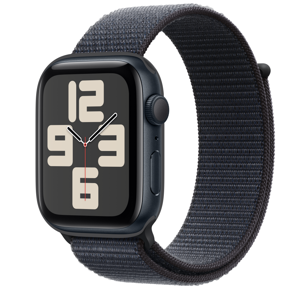 Apple Watch SE2 v3 GPS 44mm Midnight Alu Case with Ink Sport Loop